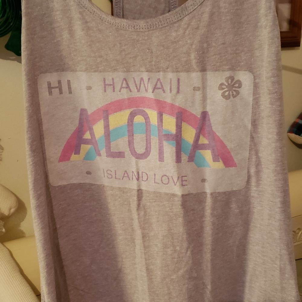 Tank Top with Aloha on the front